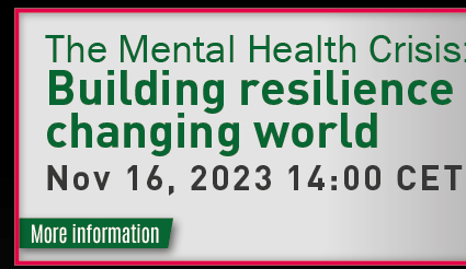 Webinar: 'The Mental Health Crisis: Building resilience in a changing world' (Más información)